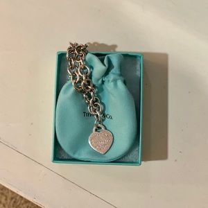Tiffany’s heart tag charm bracelet